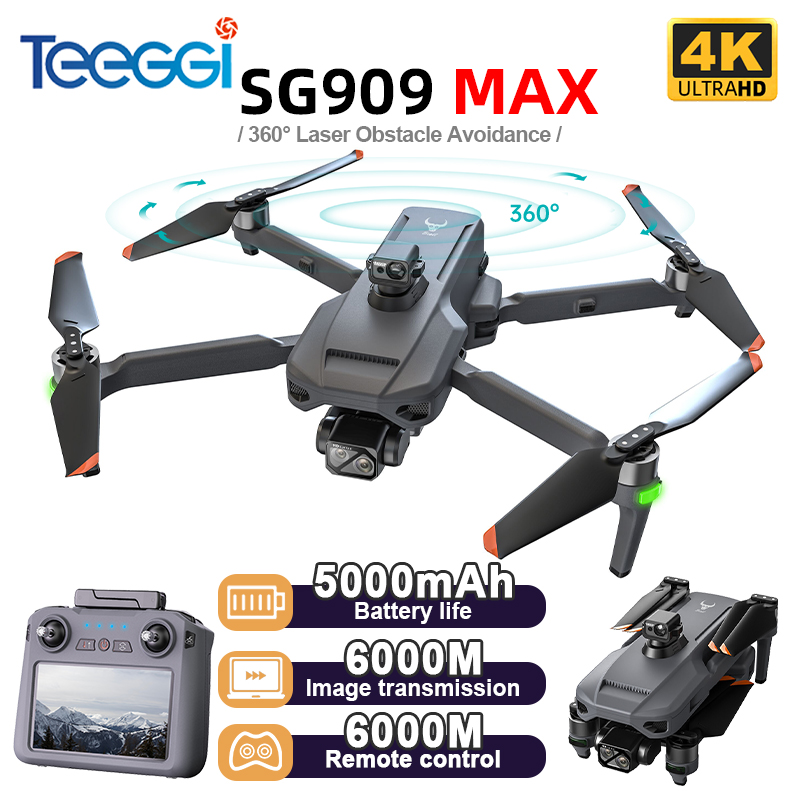 Drone Gimbal 3 Axis - Drone Teeggi SG909 MAX GPS com