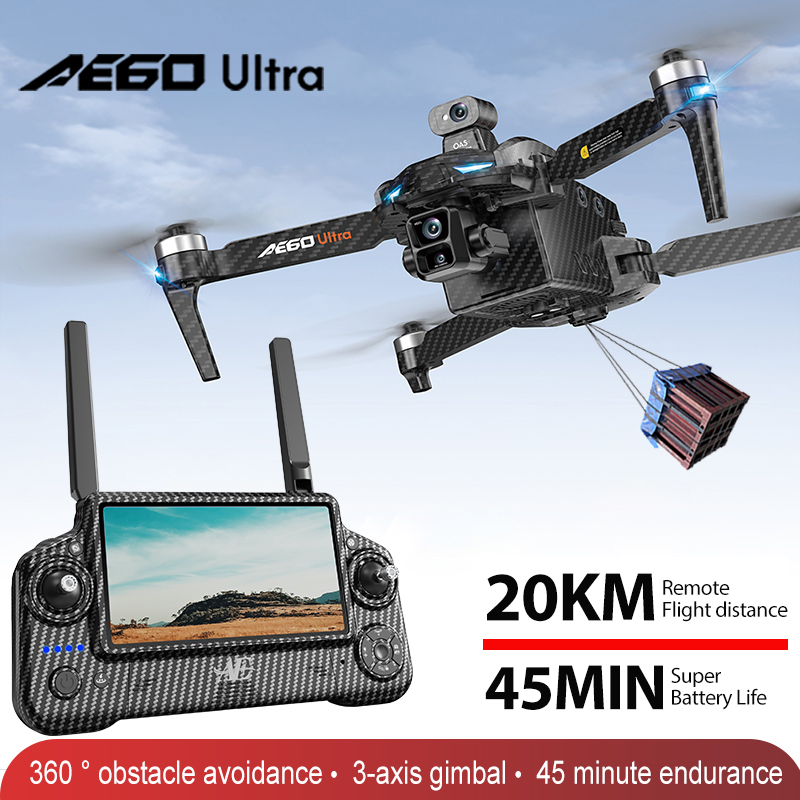Drone Gimbal 3 Axis - Ae60 gps drone profissional 8k câmera