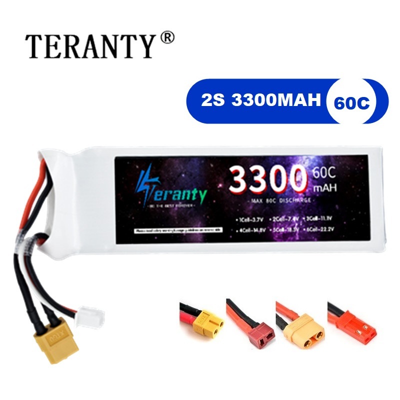Bateria lipo 2s 7.4v 3300mah 6 - Drone Gimbal Controller avaliação e preço
