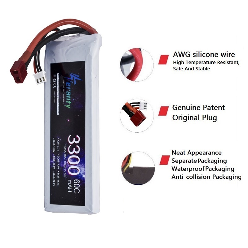 Bateria lipo 2s 7.4v 3300mah 6 - Drone Gimbal Controller avaliação e preço