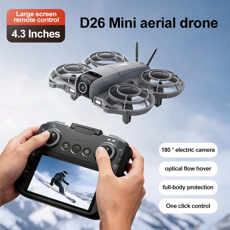 Drone D26 4K Aéreo HD 180 °    - Drone Gimbal Case avaliação e preço