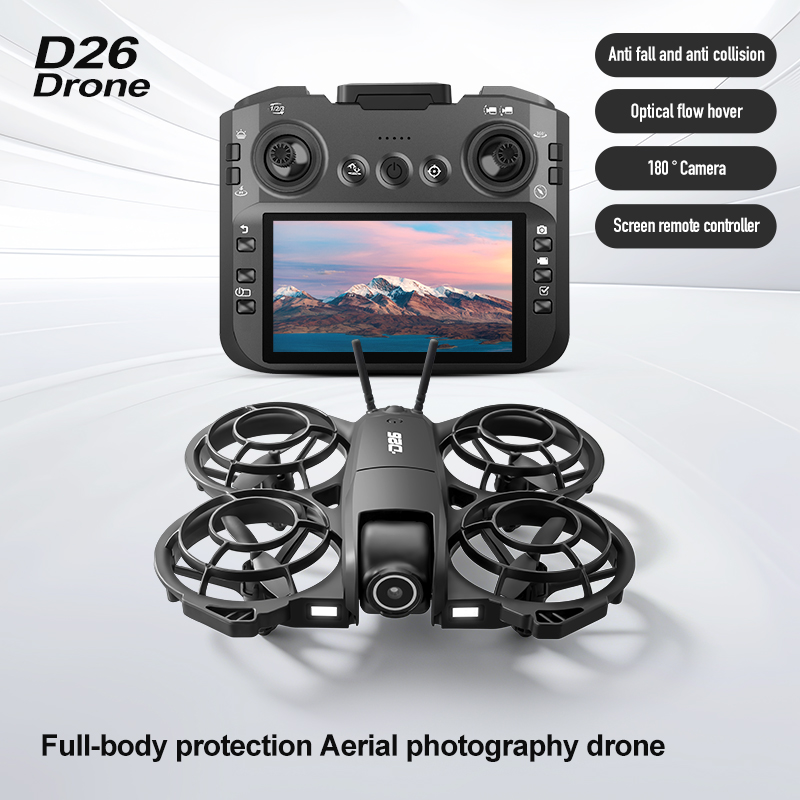 Drone D26 4K Aéreo HD 180 °    - Drone Gimbal Case avaliação e preço