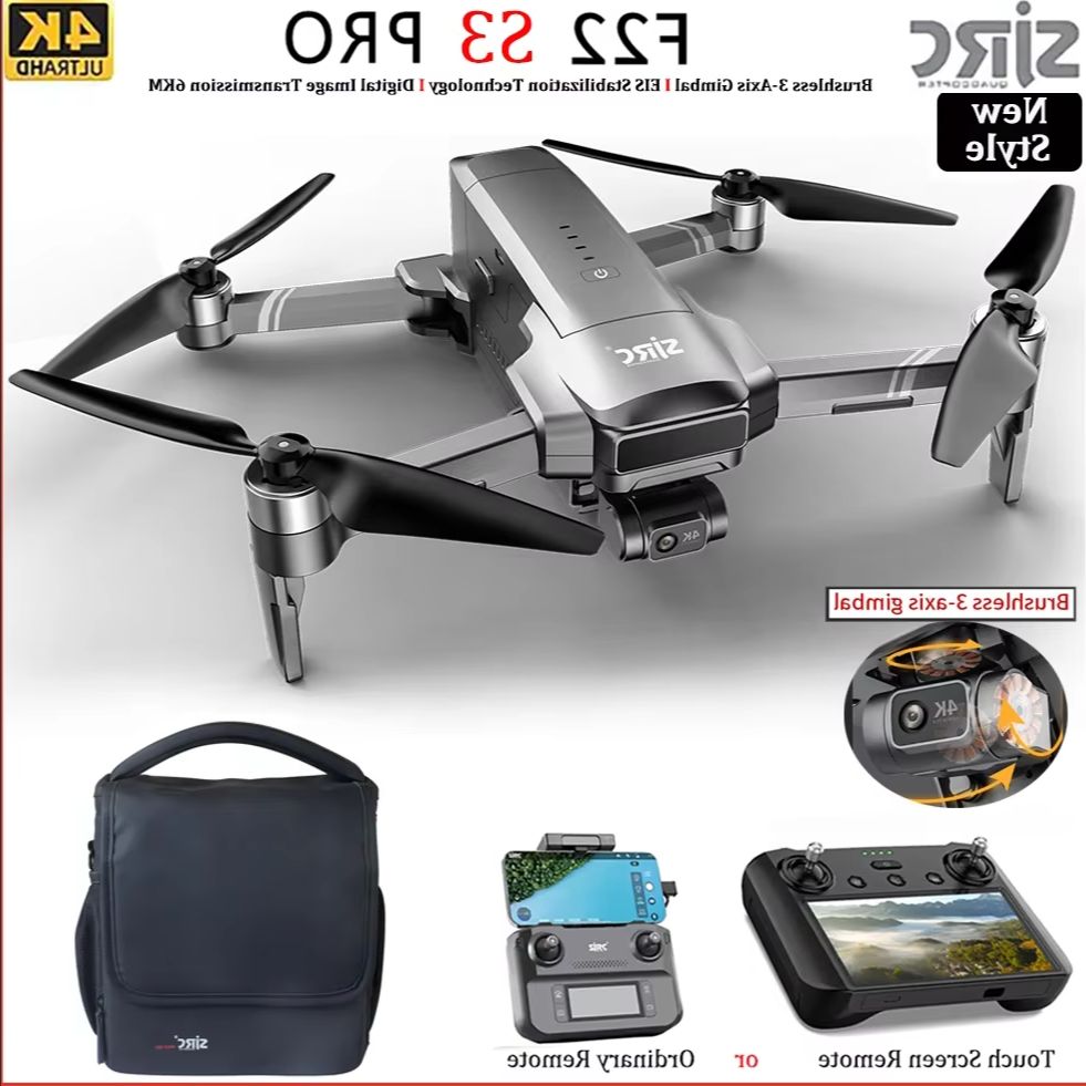 Quadricóptero RC dobrável SJRC - Drone Gimbal 3 Axis avaliação e preço